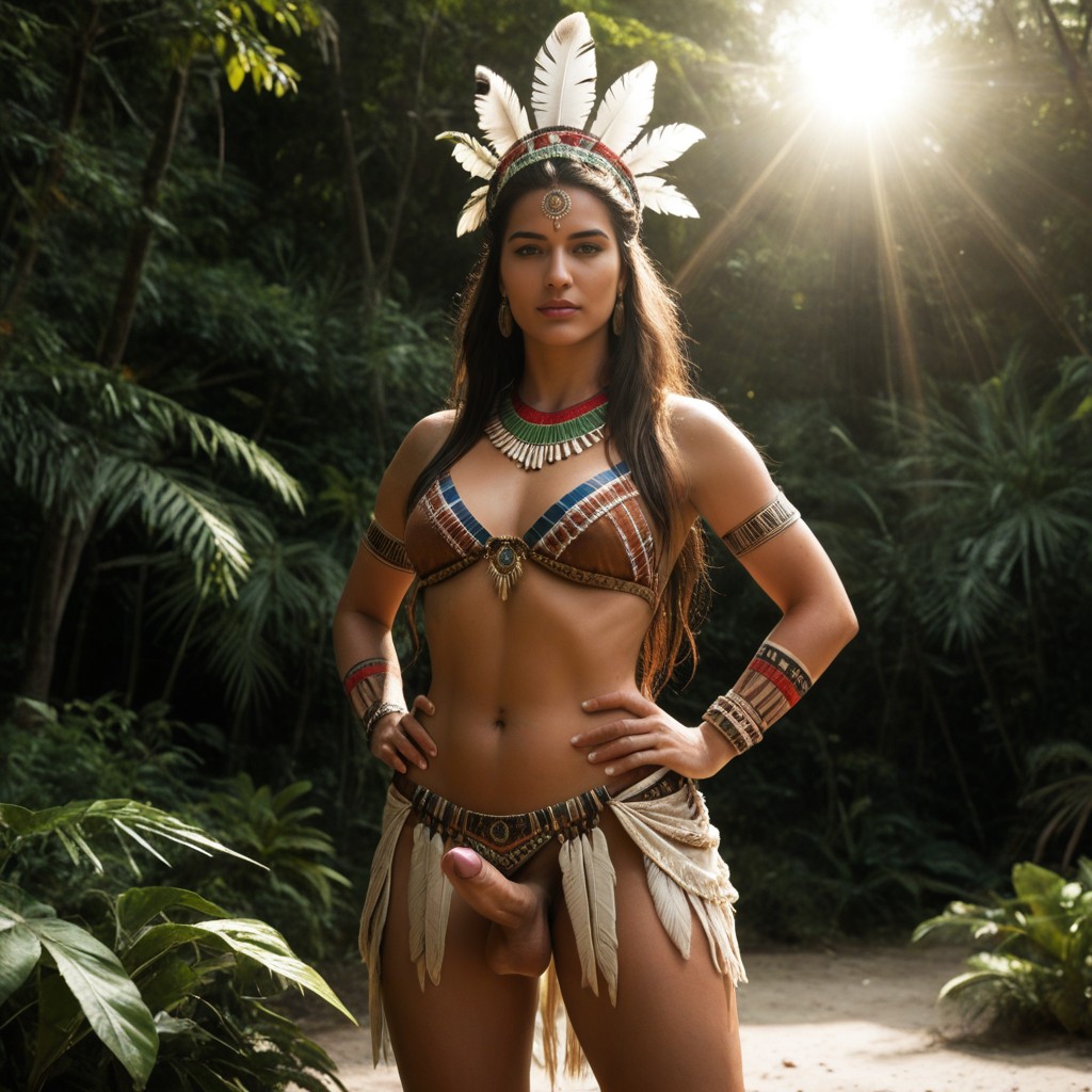 Exposed Breast, Detailed Tribal Tattoos On Arms, Erection Porno IA transsexuelle
