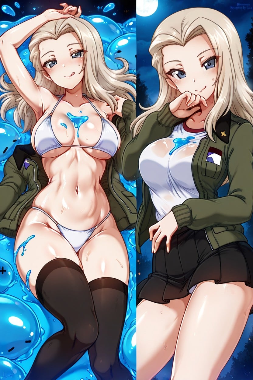 Multiple Views, White Thong, Ideal Body Hentai AI Porn