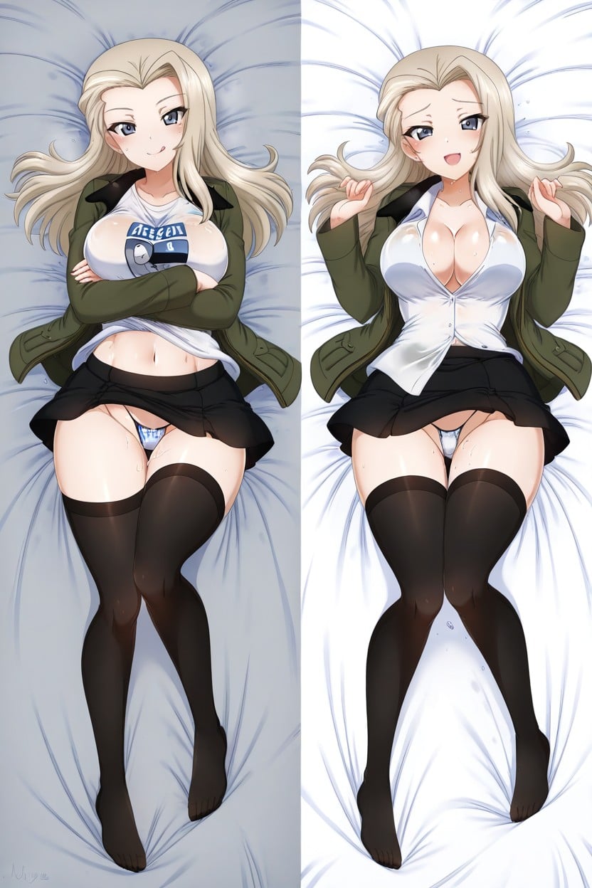 Multiple Views, Black Skirt, Arms Crossed Hentai AI Porn
