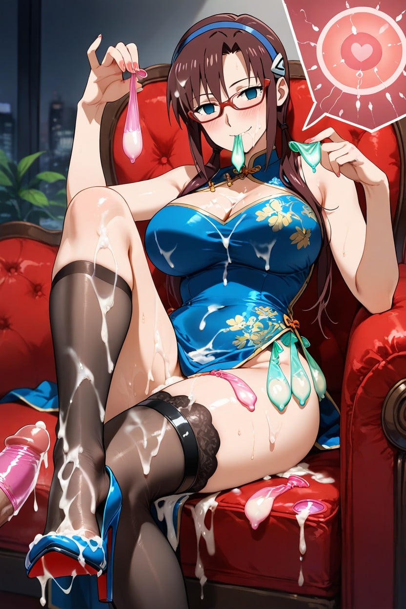 Skinny, Cum In Mouth, Used Condom Waistband Hentai AI Porn