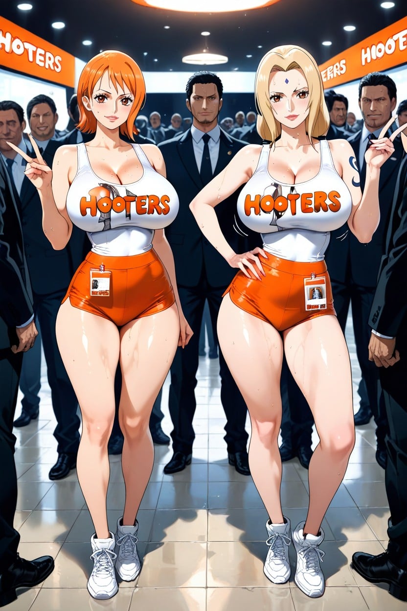 2 People, Warm Colors, Restaurant Hentai AI Porn