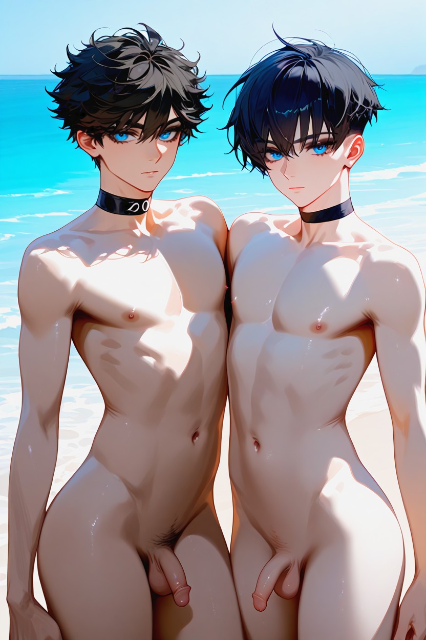 Many Beautiful, Waist, 2 People AI Gay Porn
