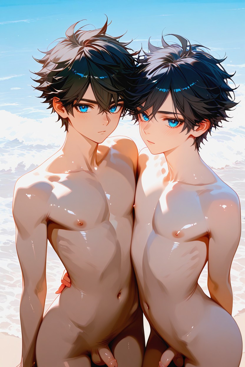 Many Beautiful, Naked, Waist AI Gay Porn