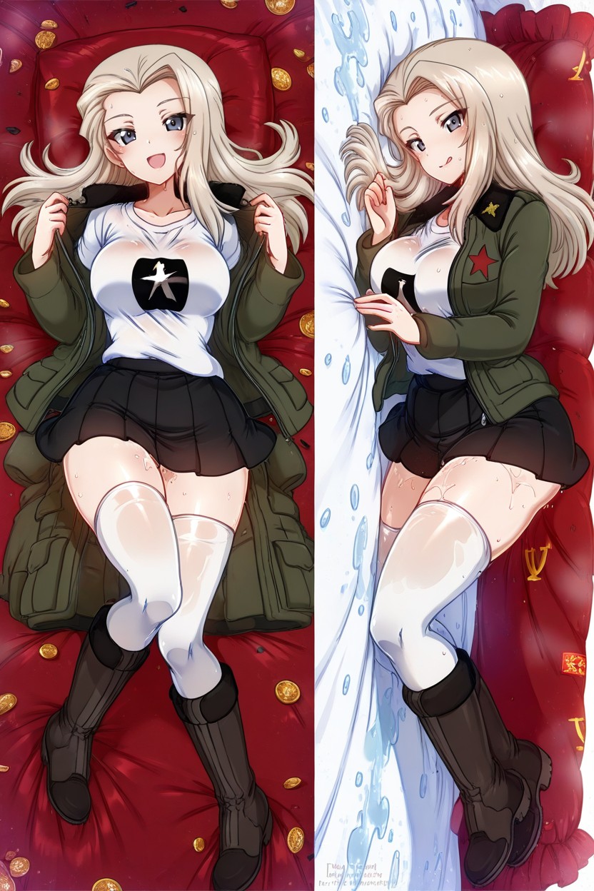 Perfect Waist, Lying On Her Side, Side View Hentai AI Porn