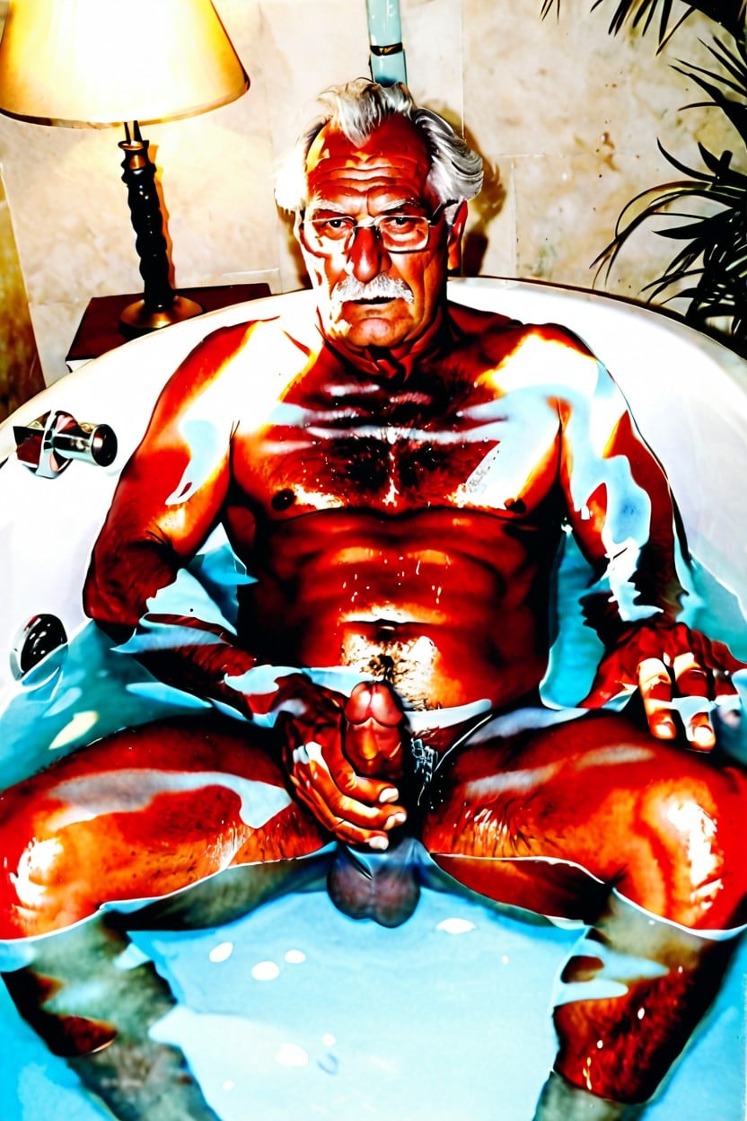 Bathtub, Full Body, 50+ AI Gay Porn