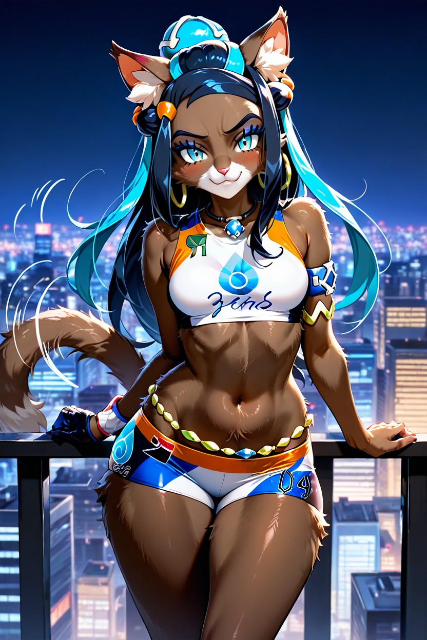 Fluffy, Nessa Hairstyle, Wagging Tail AI Porn