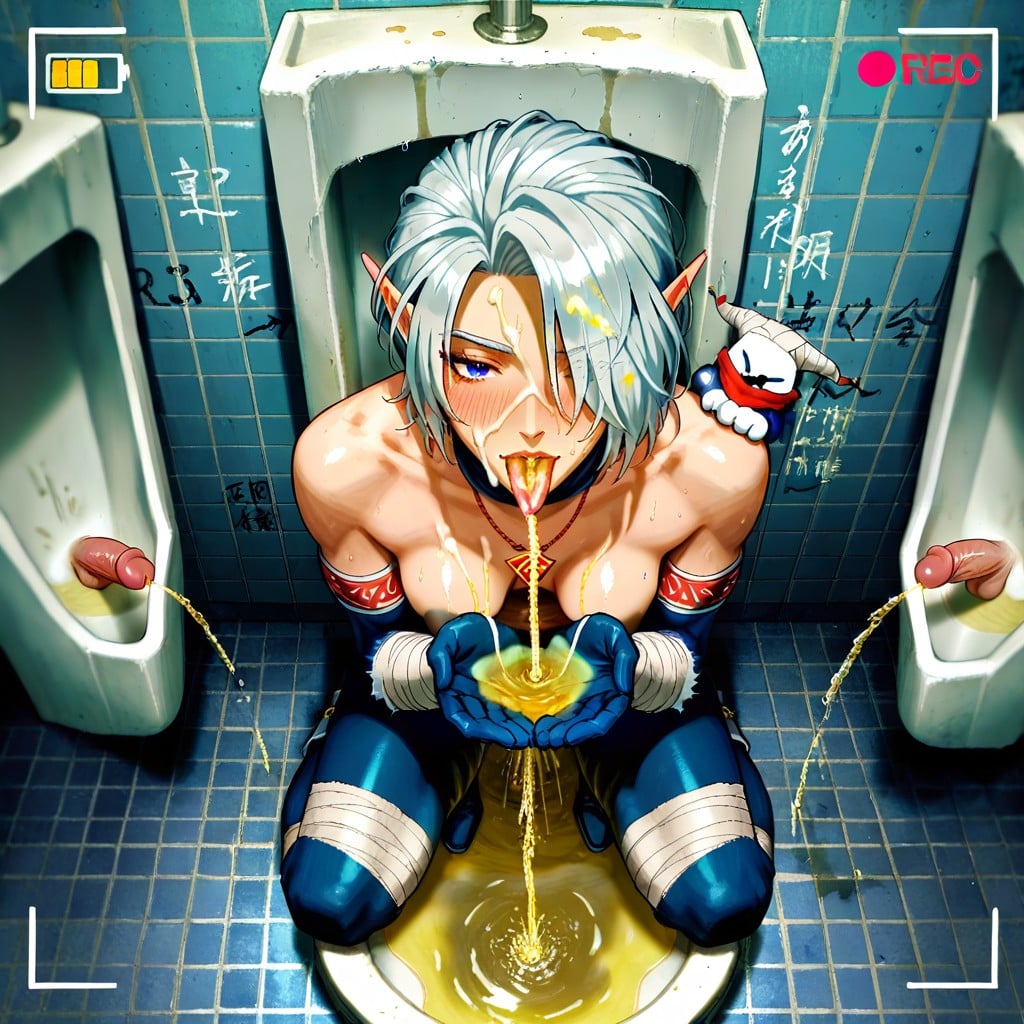 Pendant, Men Pissing In Mouth, Full Body AI Porn