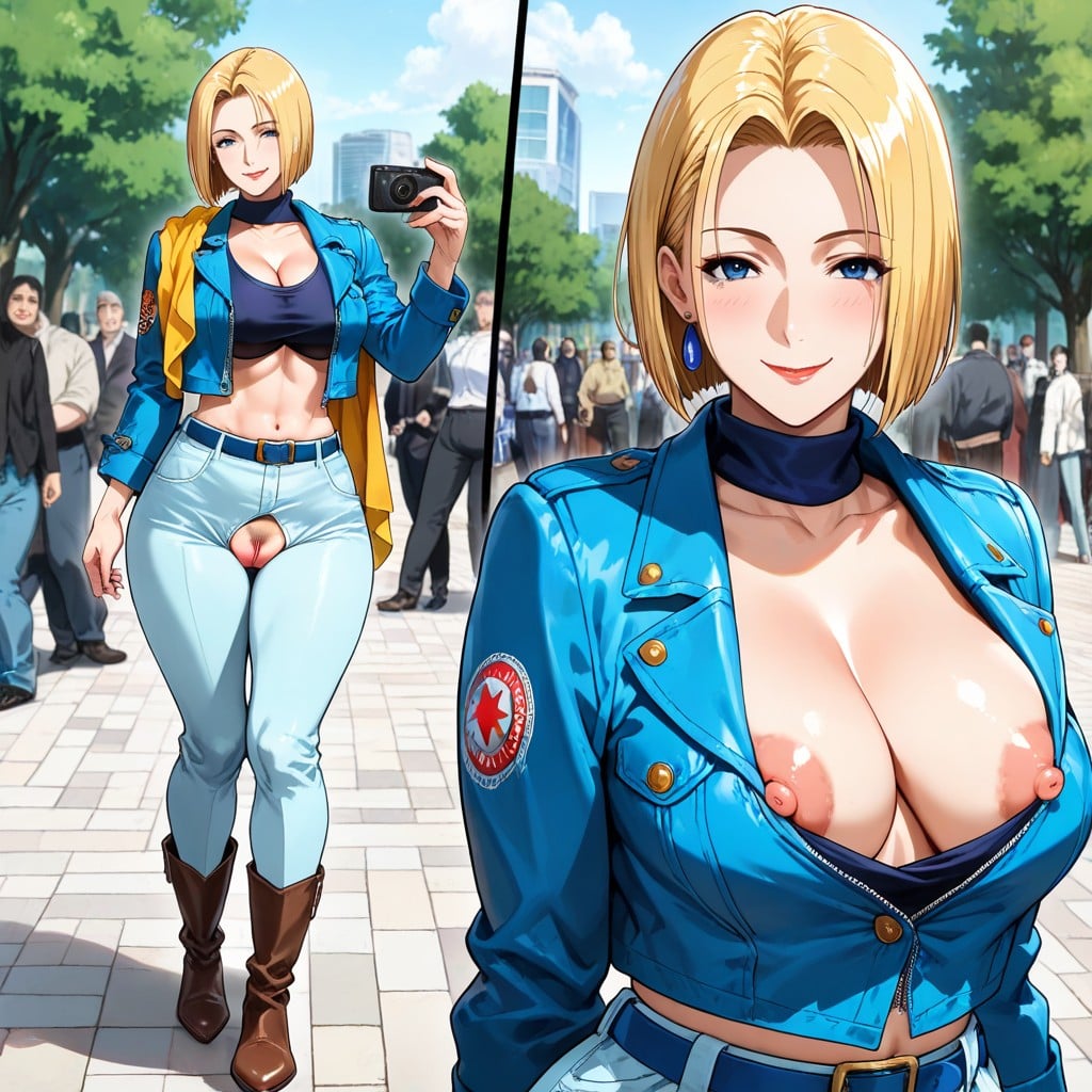 Nipple Slip, Comic Panel, Large Puffy Nipples AI Porn