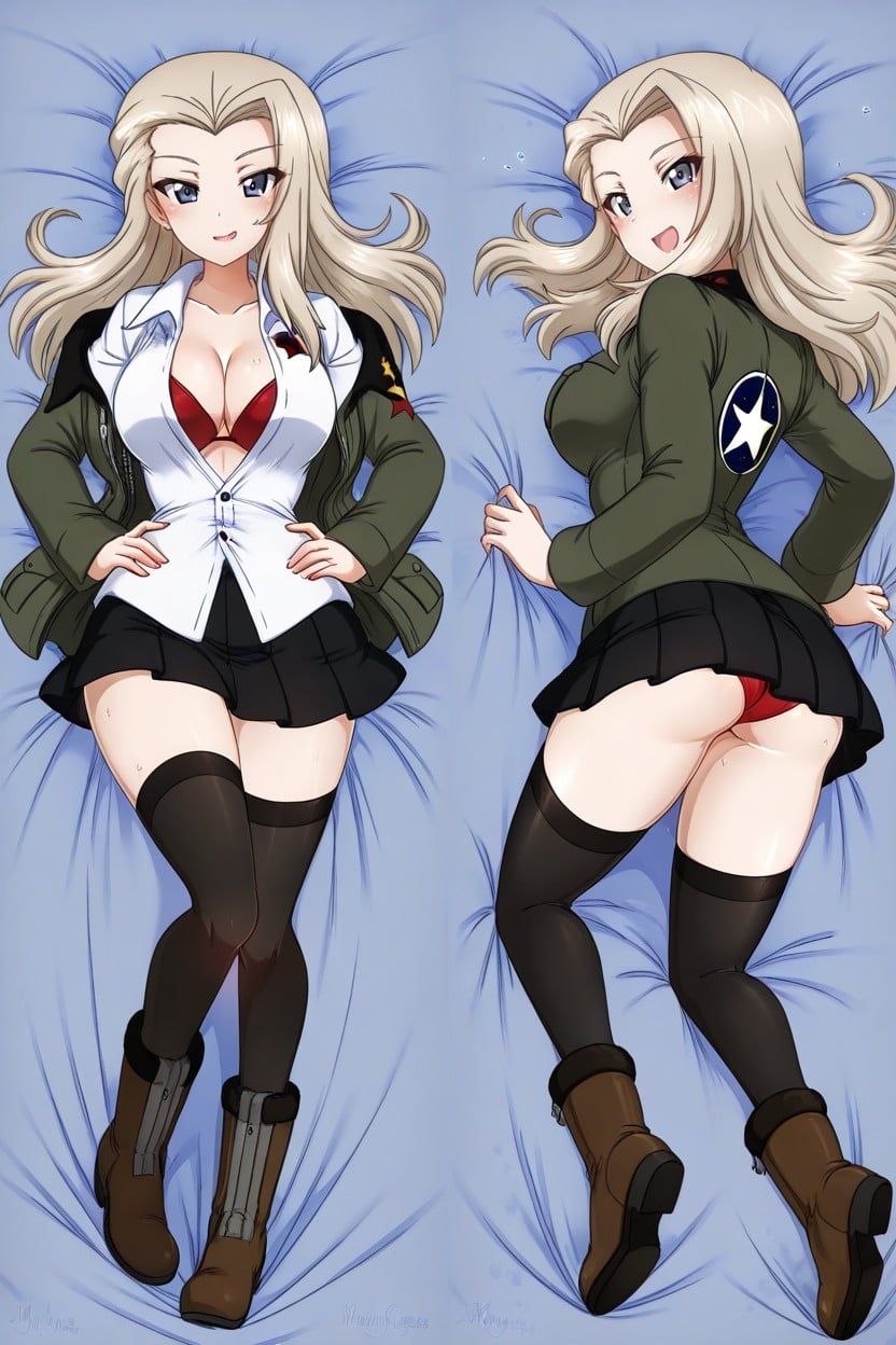 Lying On Her Side, Ideal Body, Blush Hentai AI Porn