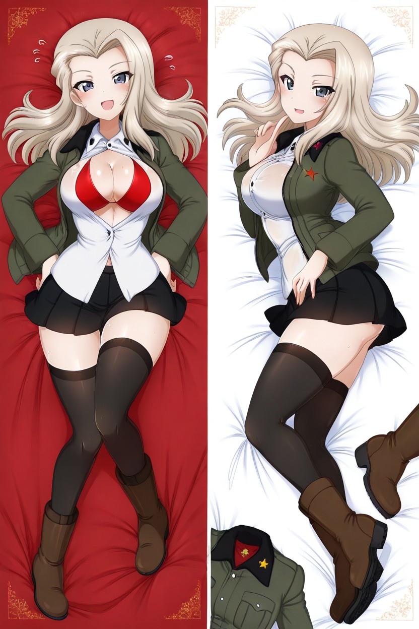 Form Fitting Clothes, Blush, White Background Hentai AI Porn