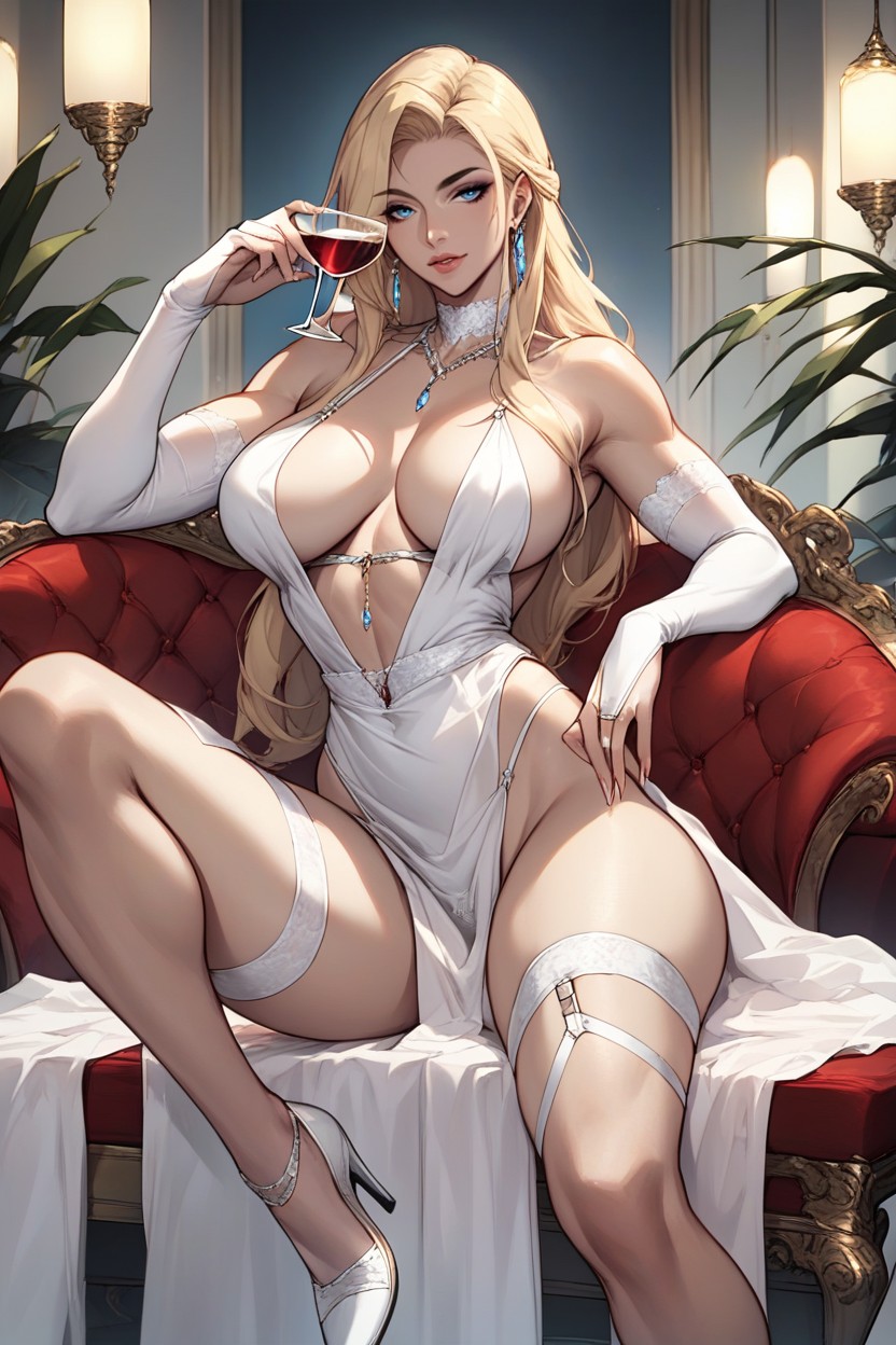 Highleg_panties, No_bra, Nose Hentai AI Porn