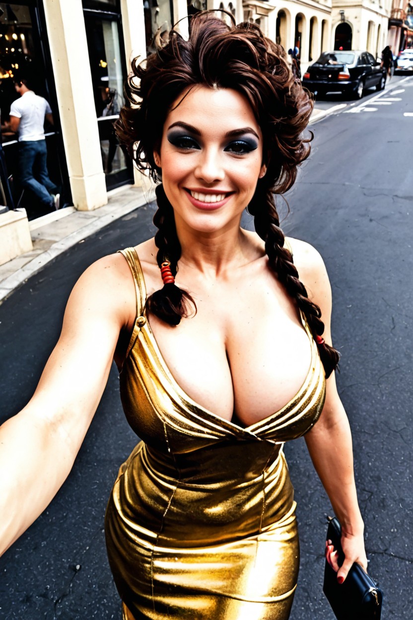 Walking, View Over Shoulder, Seductive AI Porn