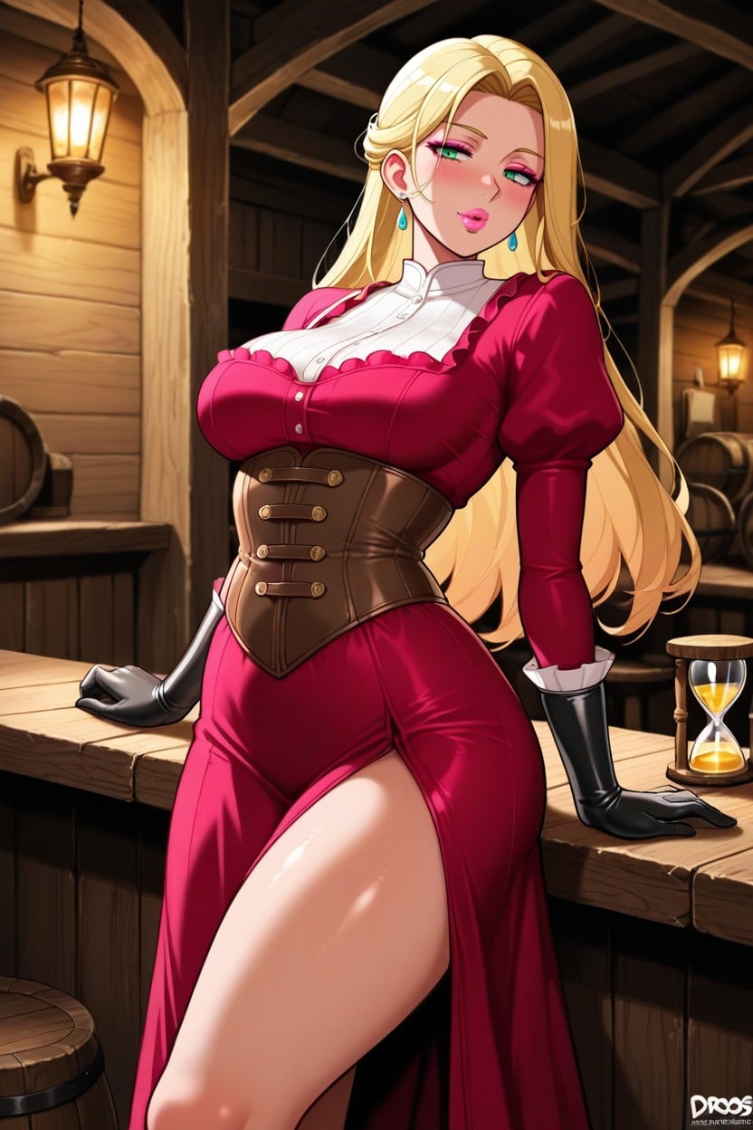 Caucasian Women, Gloved Hands, Makeup Hentai AI Porn