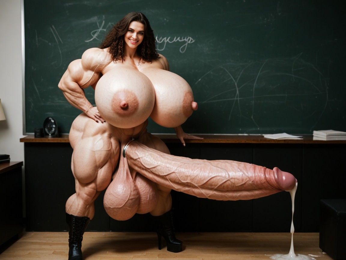 Massive Muscles, Culo Más Grande Que Torso, Hyper Gigant Muscles Porno shemale IA