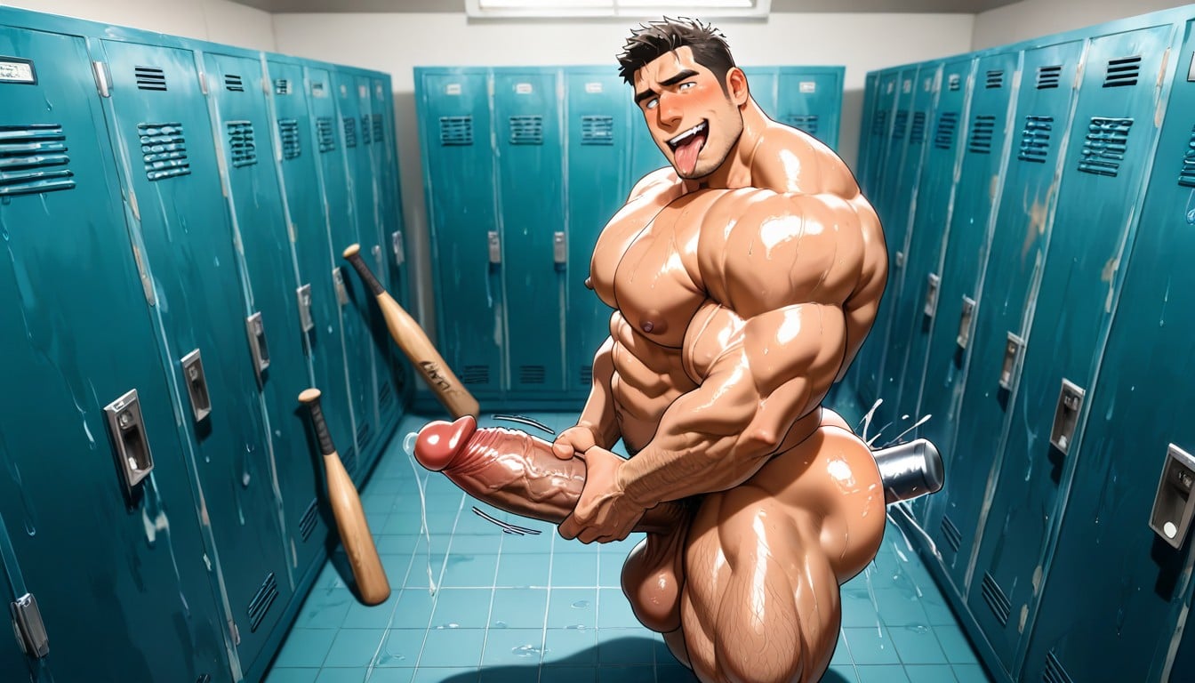 Watching The Viewer, Huge Pecs, Puffy Nipples AI Gay Porn