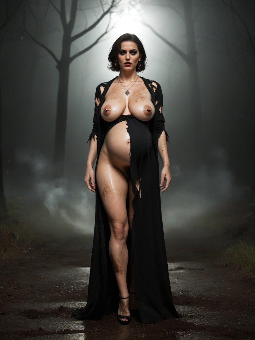 Enojada, 1 Persona, Pendientes Porno MILF IA