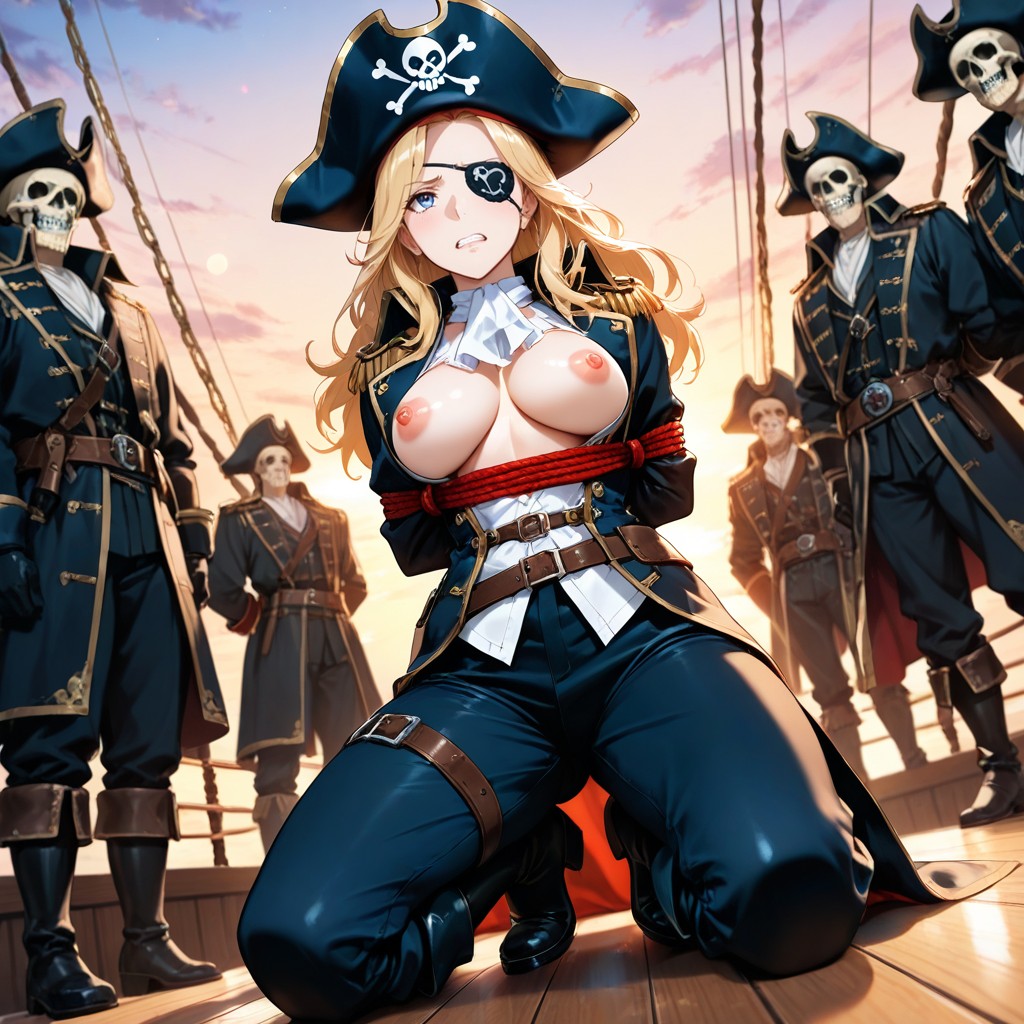 Skinny, Restrained, Medium Breasts Hentai AI Porn
