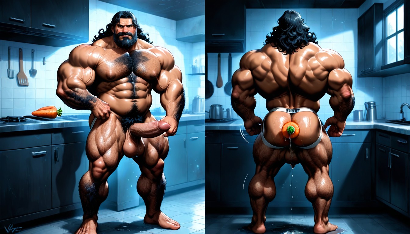 Giant Cock, Lubricated, Precum AI Gay Porn