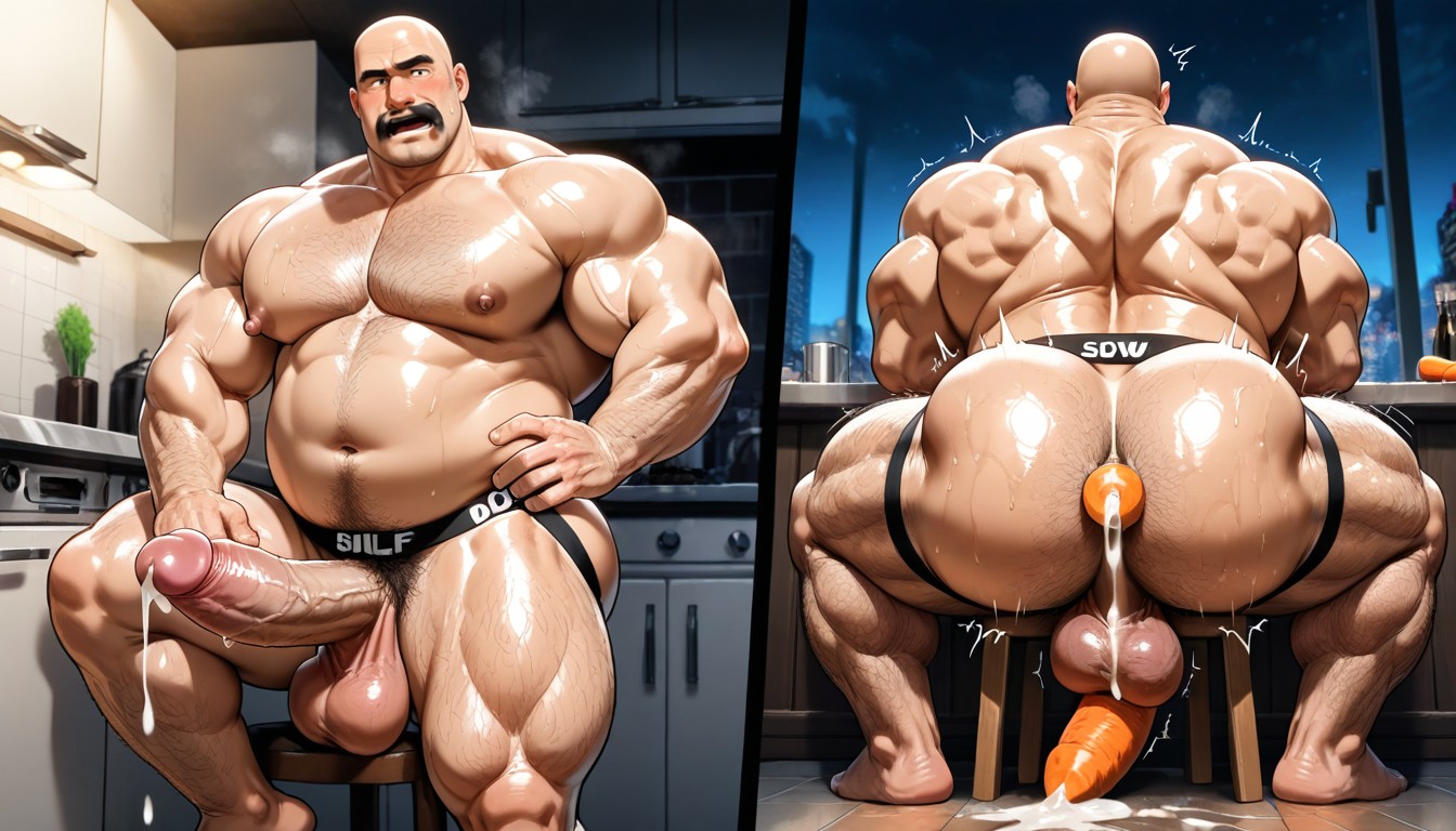 Fat, Gigantic Ass, Manly Face AI Gay Porn