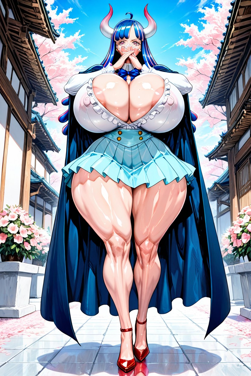 Form Fitting Clothes, Extremely Large Ass, Standing AI Porn