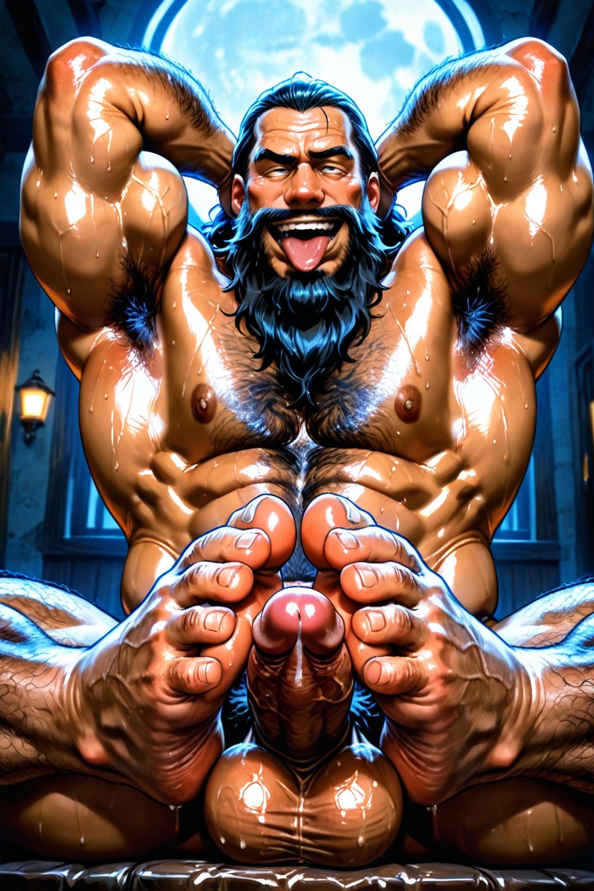 Bara, Looking At Viewer, Sweaty AI Gay Porn