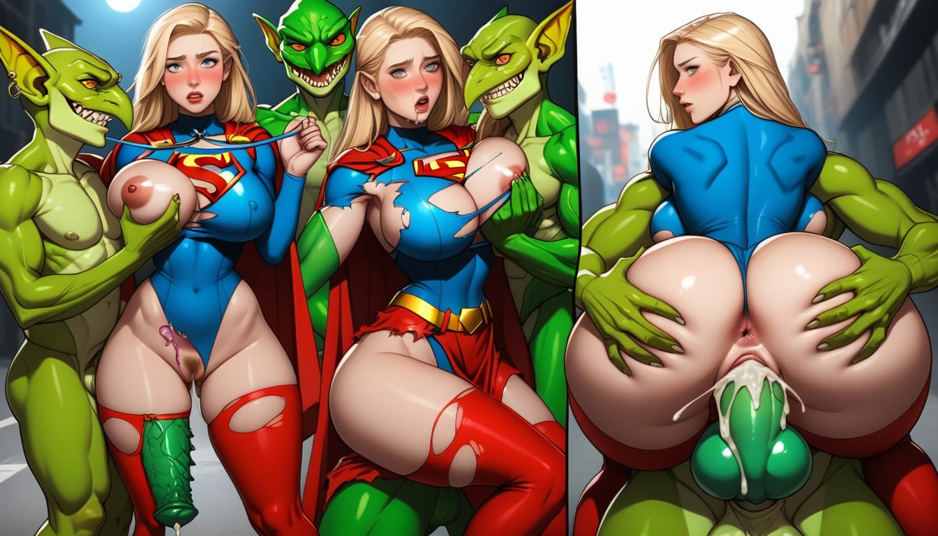 Pony Cock, Hyper Giant Barbed And Knotted Green Cocks, Used Condom AI Porn