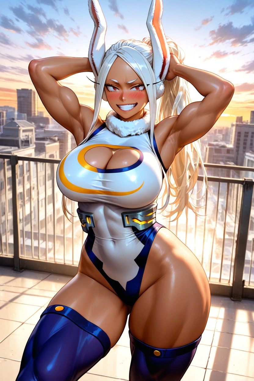 Mirko From My Hero Academia, High Resolution, Blushing Hentai AI Porn
