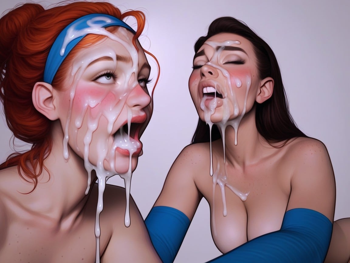 Extreme Orgasm Expression, Cum On Clothes, Intense Orgasm AI Porn