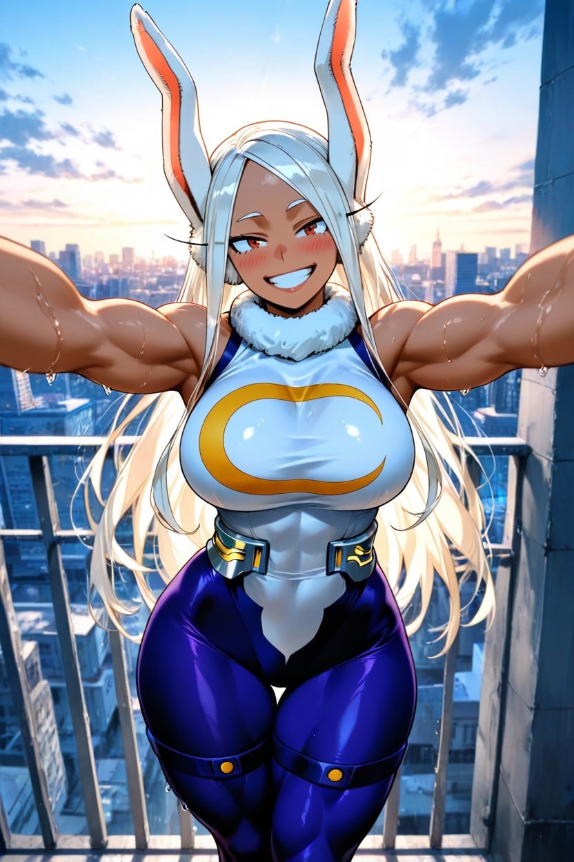Harsh Lighting, Shy, Blushing Hentai AI Porn