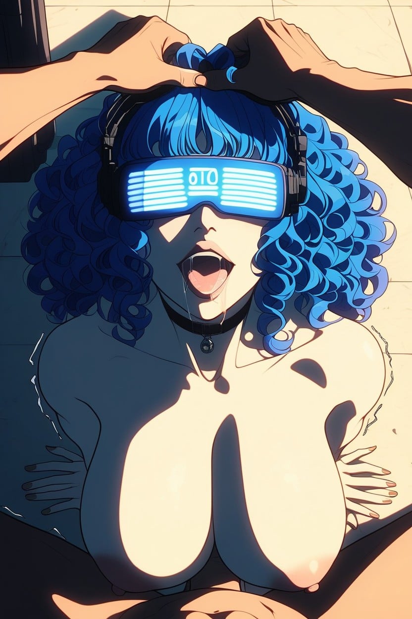 Wide Hips, Curly Hair, Naked Hentai AI Porn