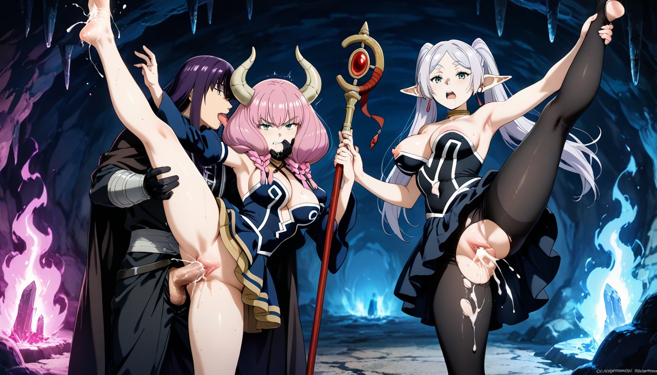 Nipple Slip, Magic Fight, Pussy Hentai AI Porn