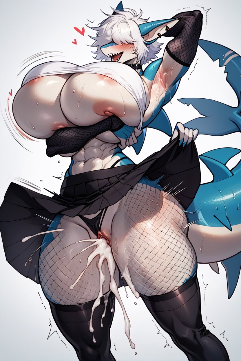 Lots Of Smooth Movement, Wet Armpits, Woman Struggles With The Force Furry AI Porn