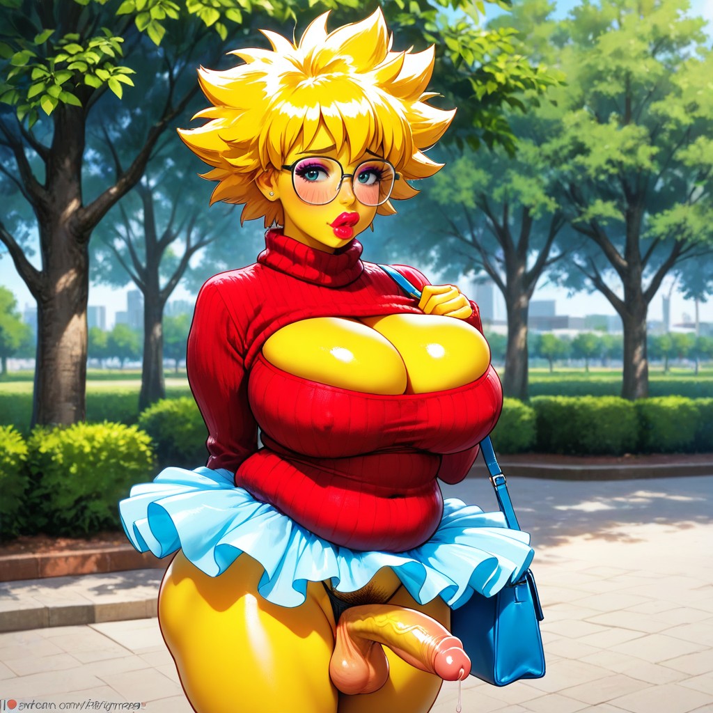 Glasses, Medium, Shy Hentai AI Porn