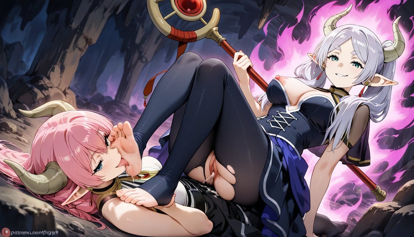 Magic Staff, Bare Toes, Magic Fight Hentai AI Porn