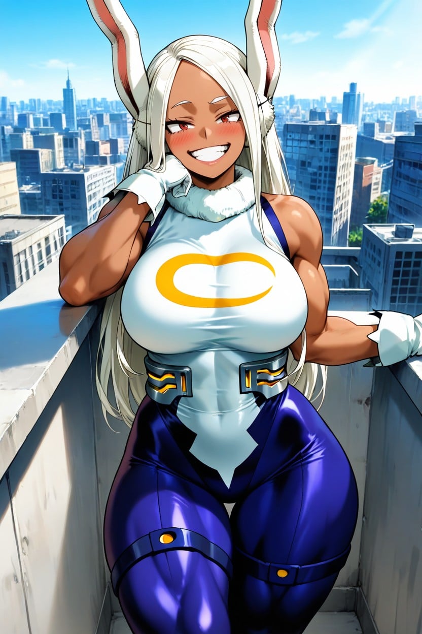 Extremely Hourglass Figure, Thigh Gap, Blushing Hentai AI Porn