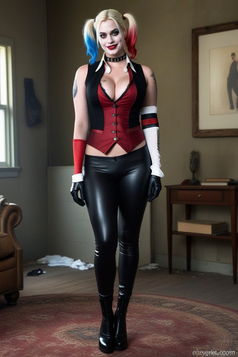 Wide View, Victorian Mansion, Messy Hair AI Porn