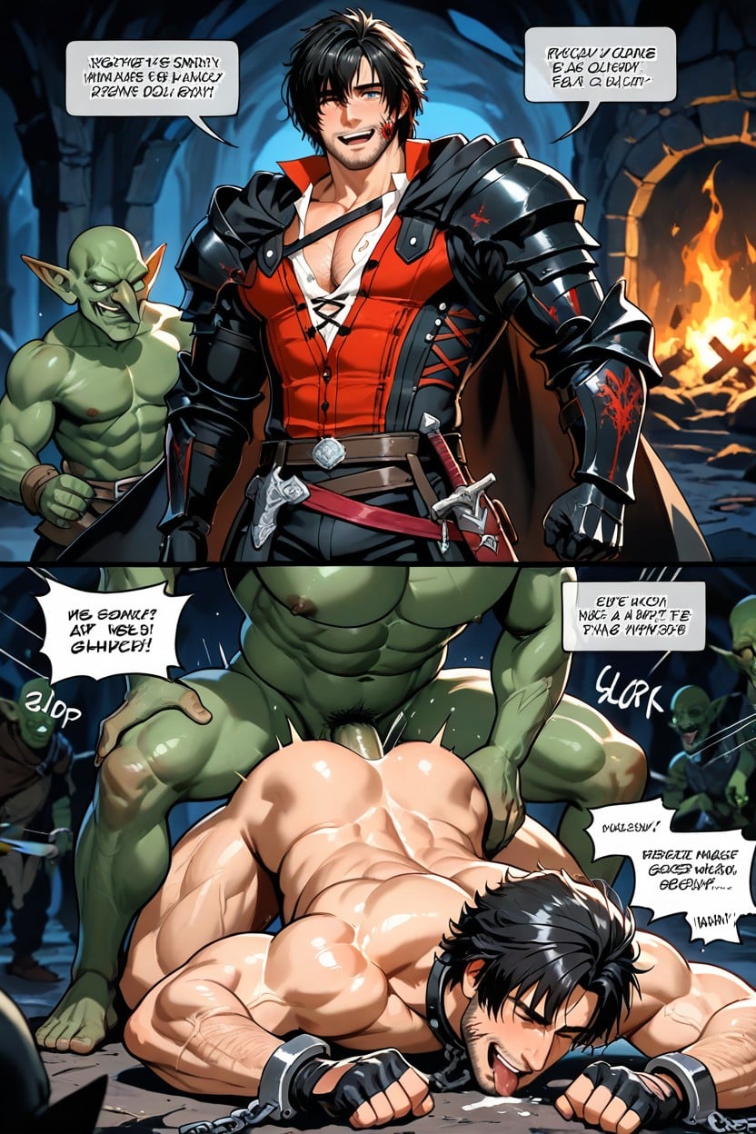 Wide Shoulders, Big Thighs, Laughing AI Gay Porn