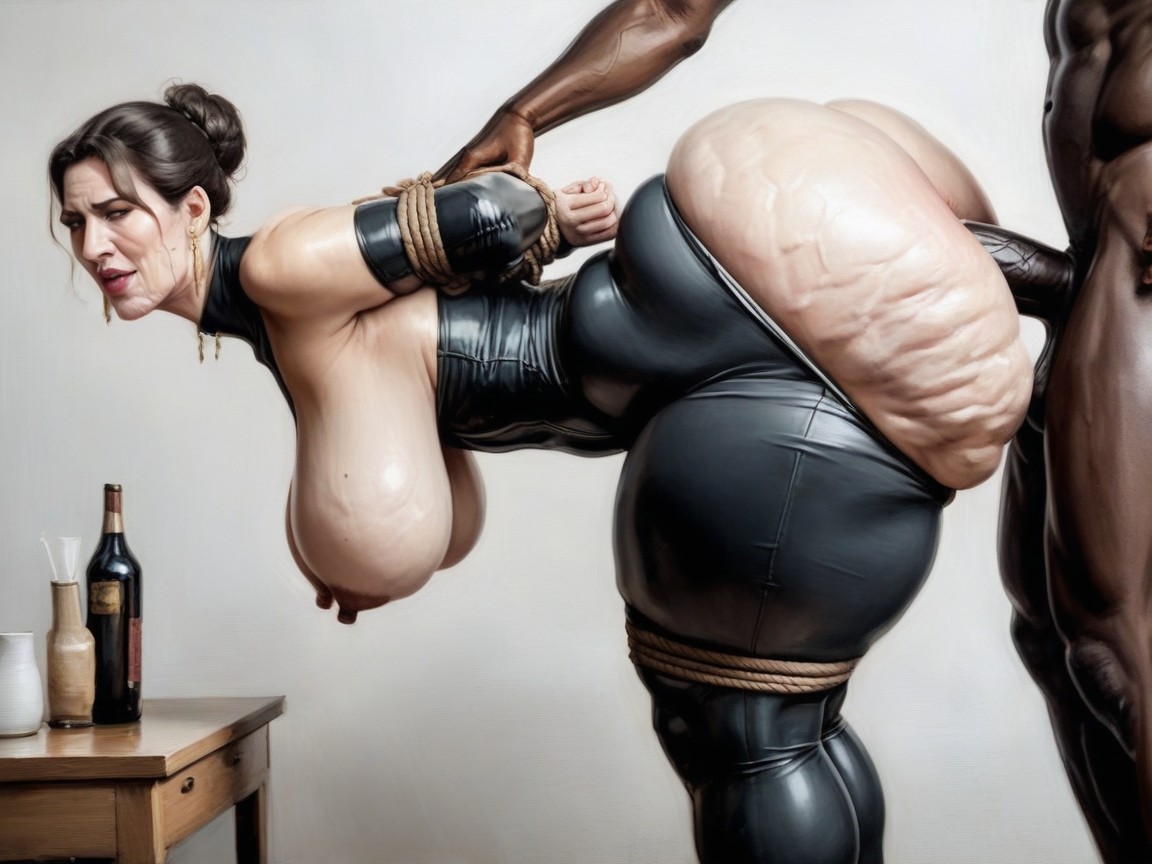 Side View, Mega Ass, Big Wide Hips AI Porn