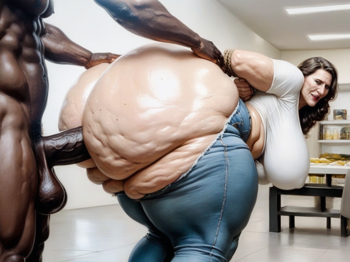 Dark Skinned Man, Hands On Ass, Casual AI Porn