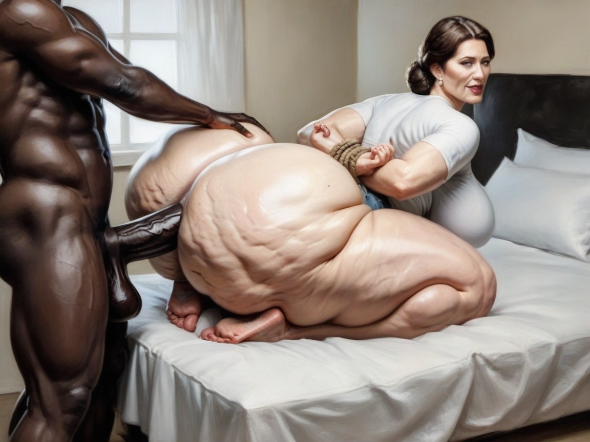 Gigantic Tits, Arched Back, British AI Porn