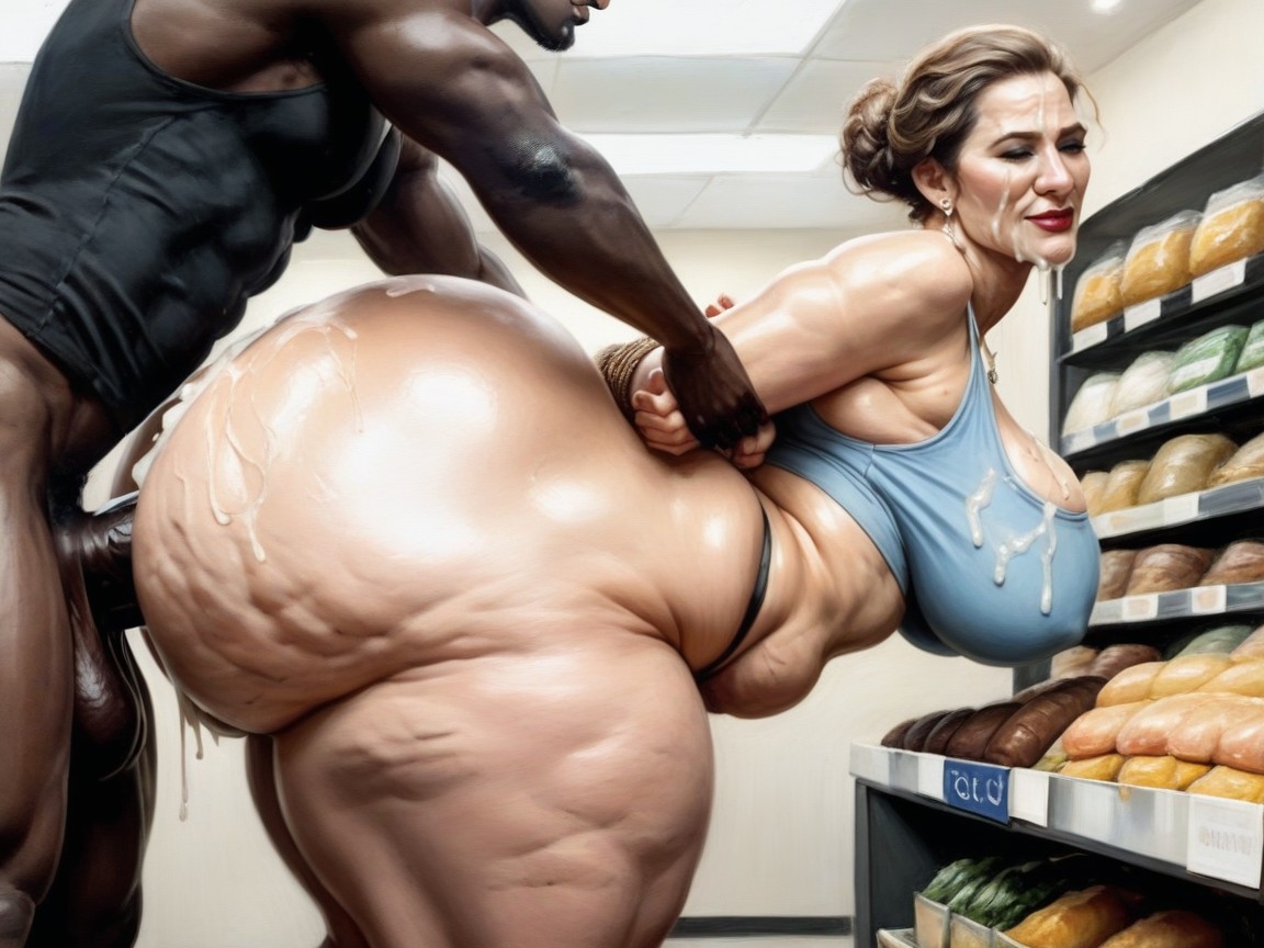 Hyper Ass, 30+, Form Fitting Clothing AI Porn