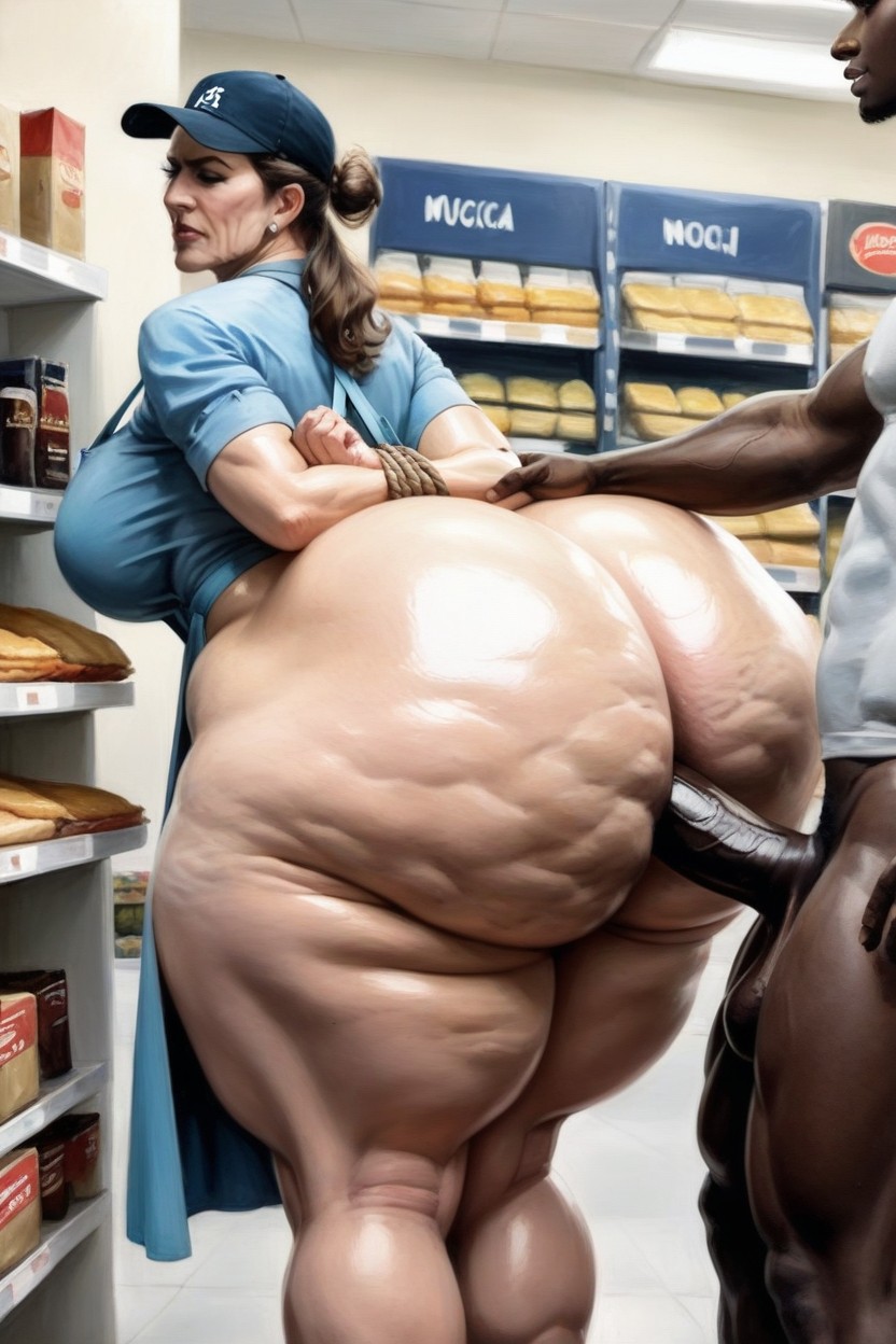 70+, In Restaurant, Side View AI Porn