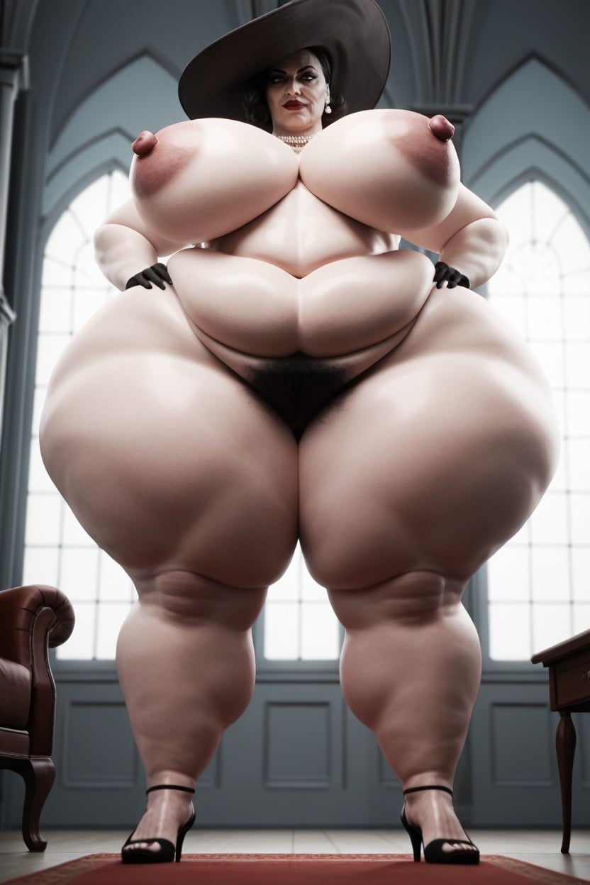 Thick Thighs, Hands On Hips, Alcina Dimitrescu Hentai AI Porn