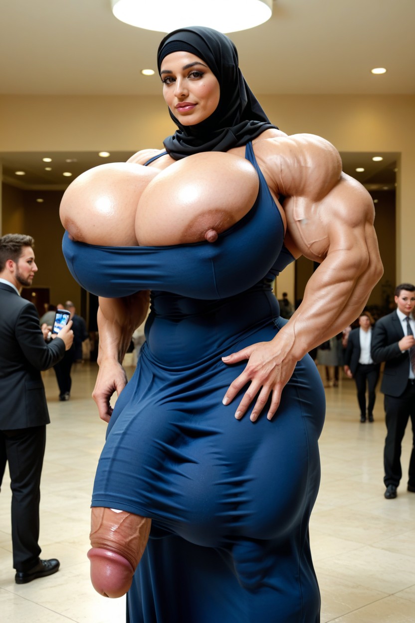 Sein Colossal, Long Dress, Hijab Porno IA transsexuelle