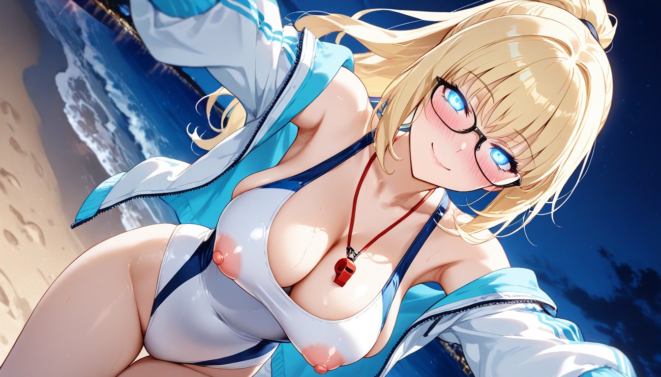 Smiling, Glowing Eyes, Playful Hentai AI Porn