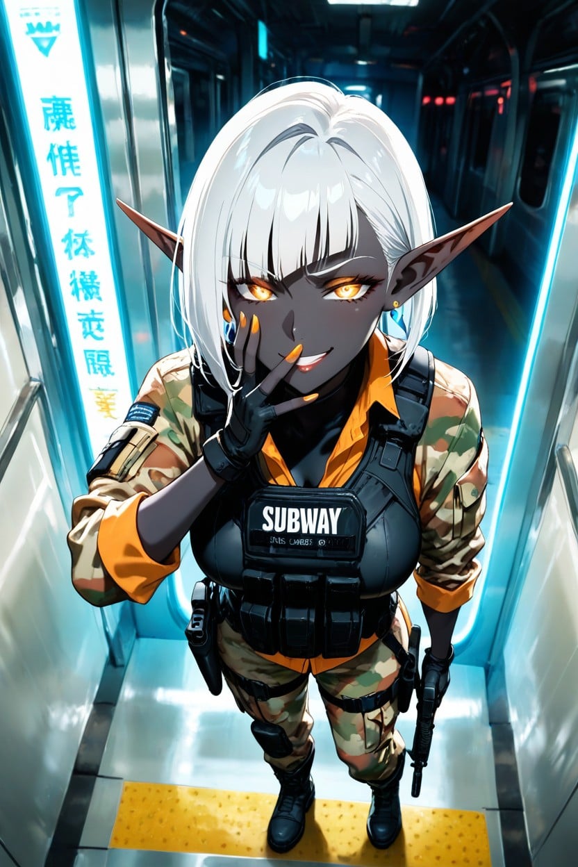 +, Earrings, Bobcut Hentai AI Porn