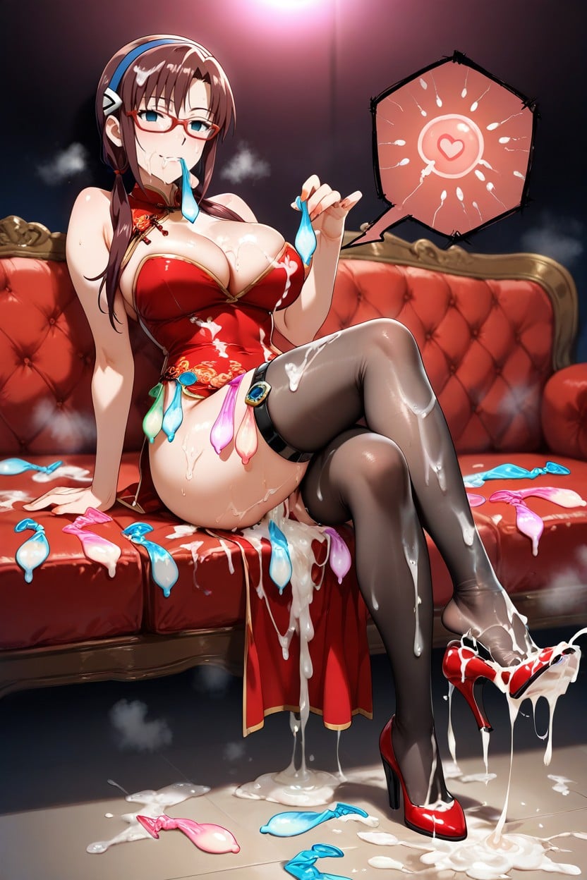 Covered By Cum, Cum On Legs, Legs Crossed Hentai AI Porn