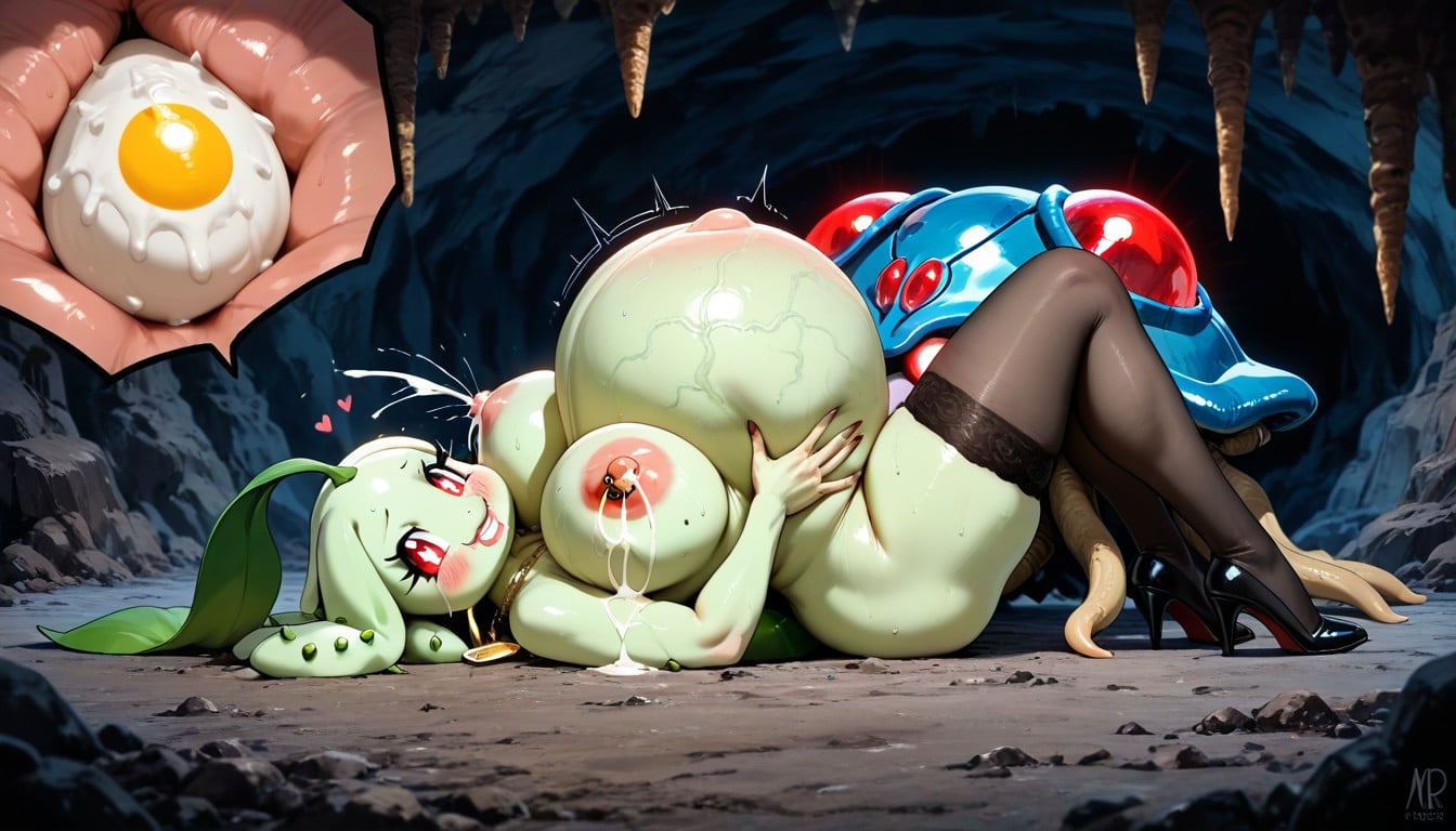 25+, Puffy Bimbo Lips, Green Skin Hentai AI Porn
