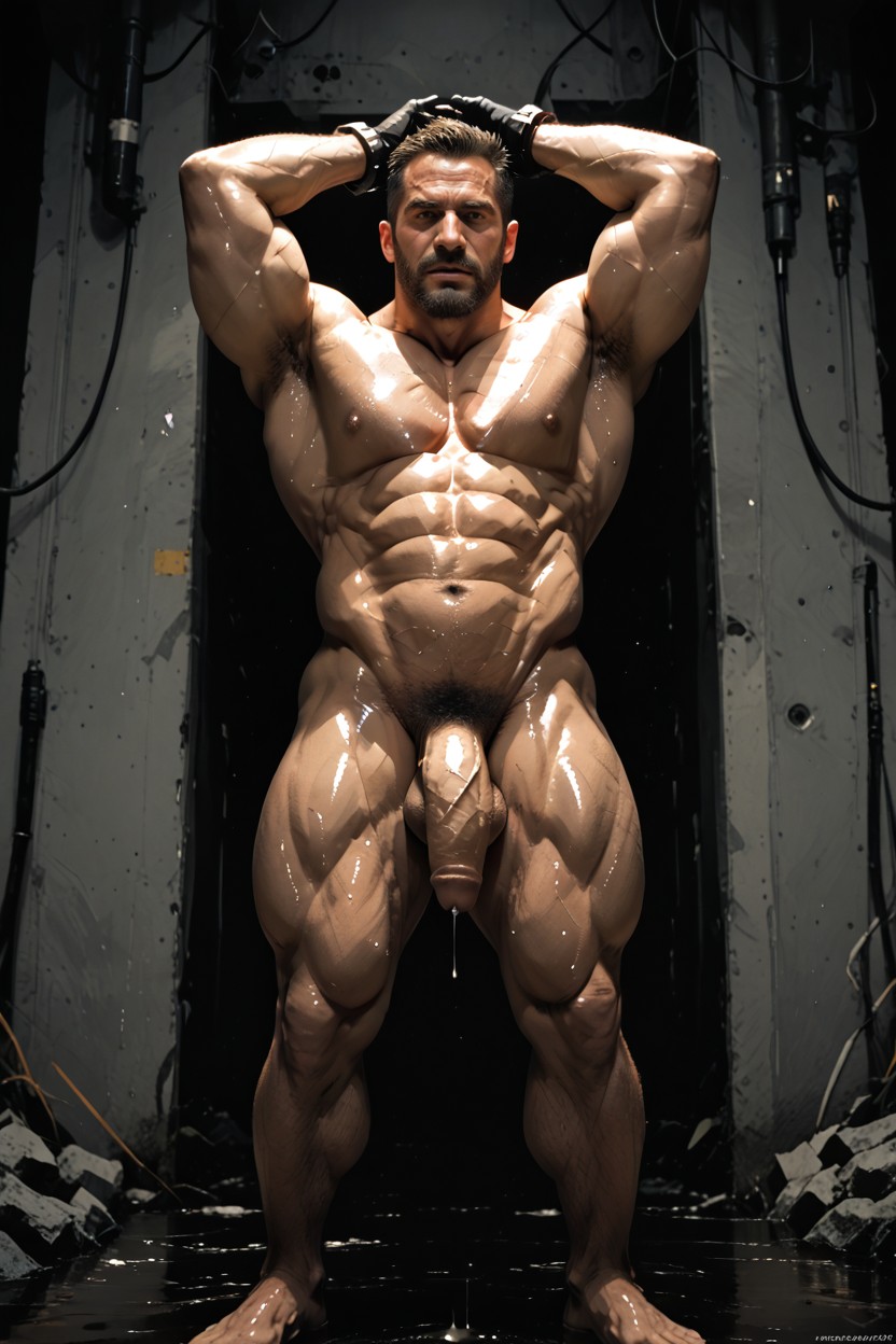 1 Person, Strings Of Cum, Vascular AI Gay Porn