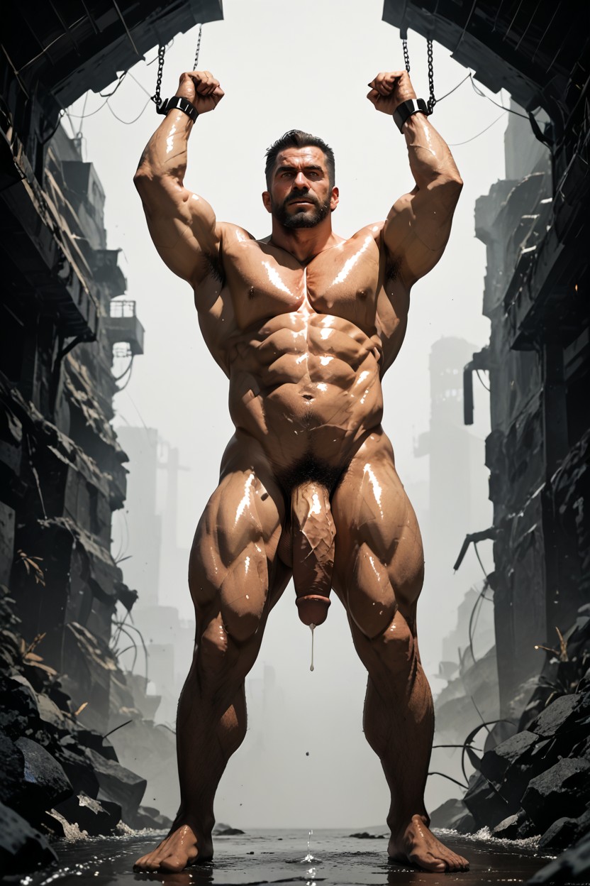 Full Body, Foreskin, Massive Heavy Balls AI Gay Porn